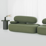 Artistic Modular Sofa with Unique Soft Curve Sectional Couch