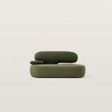 Artistic Modular Sofa with Unique Soft Curve Sectional Couch