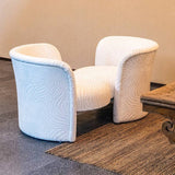 Swivel Sofa Chair Nordic Elegant Curved Accent Chair