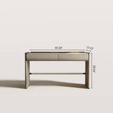 Modern Makeup Vanity with LED Lighted Mirror&Marble Top