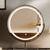 Modern Makeup Vanity with LED Lighted Mirror&Marble Top
