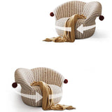 Swivel Clown Accent Chair Houndstooth Upholstered Lounge Chair