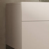 Modern 2-Drawer Nightstand with Metal Legs&Leather Handles