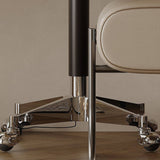 Height-Adjustable Makup Vanity Desk with Rolling Wheels
