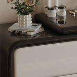 Black & Cream Makeup Vanity Dressing Table with Sculptural Stool