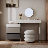 Minimalist 5-Drawer Makeup Vanity with Stainless Steel Legs