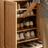 Entryway Shoe Cabinet Storage Organizer with Adjustable Shelf