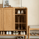 Entryway Shoe Cabinet Storage Organizer with Adjustable Shelf