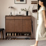 Mid-Century Entryway Shoe Storage Organizer with Large Capacity
