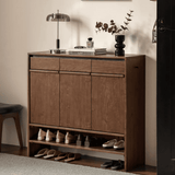 Mid-Century Entryway Shoe Storage Organizer with Large Capacity