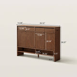 Mid-Century Entryway Shoe Storage Organizer with Large Capacity