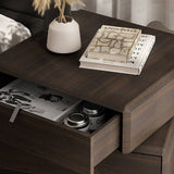3-Tier Rotatable Wood Nightstand with Storage Cabinet for Bedroom
