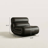Cloud-Like Lounge Chair with Rounded Silhouette for Living Room