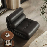 Cloud-Like Lounge Chair with Rounded Silhouette for Living Room