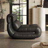 Cloud-Like Lounge Chair with Rounded Silhouette for Living Room