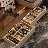 Modern Extendable Makeup Vanity Desk with Lift Mirror