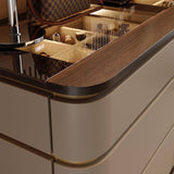 Modern Extendable Makeup Vanity Desk with Lift Mirror