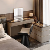 Modern Extendable Makeup Vanity Desk with Lift Mirror