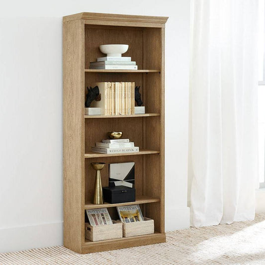 5-Tier Tall Open Bookcase with 3 Adjustable Shelves