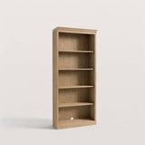 5-Tier Tall Open Bookcase with 3 Adjustable Shelves