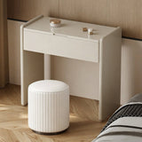 Compact Flip-Top Makeup Vanity Desk with Large Hidden Mirror
