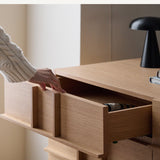 Integrated Makeup Vanity Dresser Cabinet with Chest of Drawers