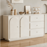 Sideboard Storage Cabinet with 2 Arched Doors and 3 Drawers