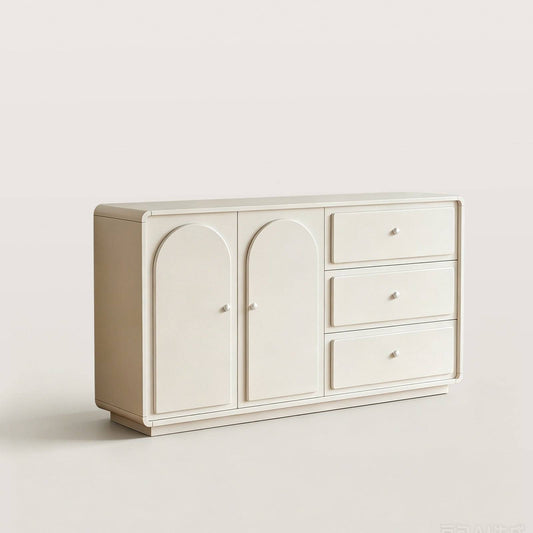 Sideboard Storage Cabinet with 2 Arched Doors and 3 Drawers
