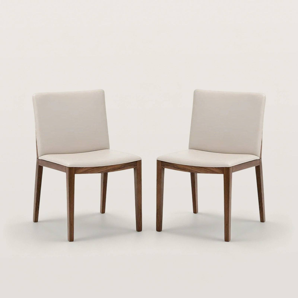 Minimalist Upholstered Dining Chair with Wide Seat