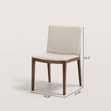 Minimalist Upholstered Dining Chair with Wide Seat