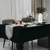 Luxury Texture Table Runner with Tassels for Dining Table