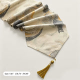 Classical Table Runner with Tassel and Luxury Jacquard Texture