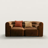 Vintage Cloud Sofa with Velvet Movable Modules for Living Room
