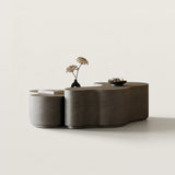 Modular Coffee Table with Irregular Cloud Shape for Living Room