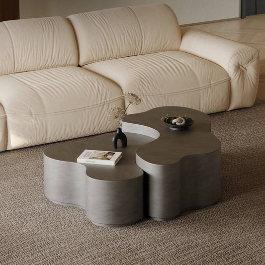Modular Coffee Table with Irregular Cloud Shape for Living Room