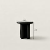Curved Coffee Table Set with Matching Round Side Table