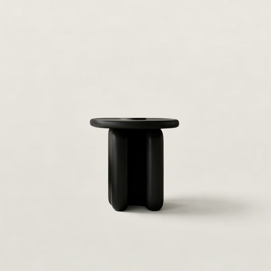 Curved Coffee Table Set with Matching Round Side Table