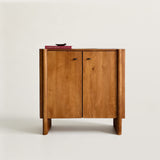 Mid Century 3-Layer Shoe Cabinet with Adjustable Shelves