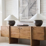 Mid-Century TV Stand Media Console with Ample Hidden Storage