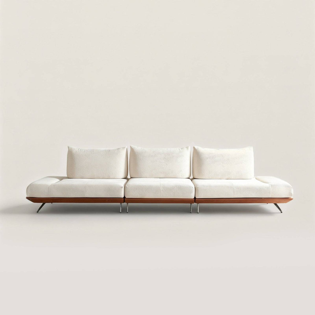 Modular Sectional Sofa with Adjustable Backrests and Low Profile