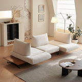 Modular Sectional Sofa with Adjustable Backrests and Low Profile