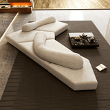 Free Combination Curved Sofa with Irregular Modules for Living Room