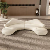 Armless Curved Modular Sofa for Modern Living Room