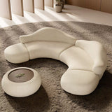 Armless Curved Modular Sofa for Modern Living Room