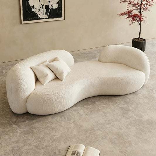 Irregular Wavy Cloud Sofa for Minimalist Living Room