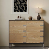 8-Drawer Wood Dresser with Recessed Stainless Steel Handles