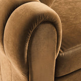 Modular Sofa with Round Arms and Thick Seat Cushions