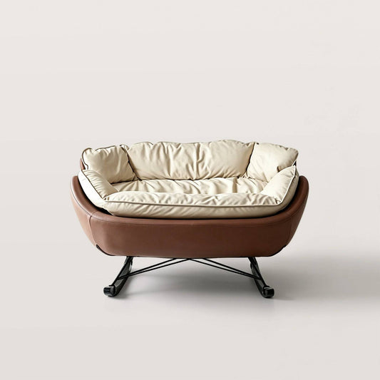 Upholstered Loveseat Rocking Chair Lounge Chair for Relaxation