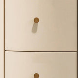 Modern Oval Makeup Vanity with Gold Metal Legs