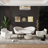 Organic Freeform Curved Sofa for Living Room